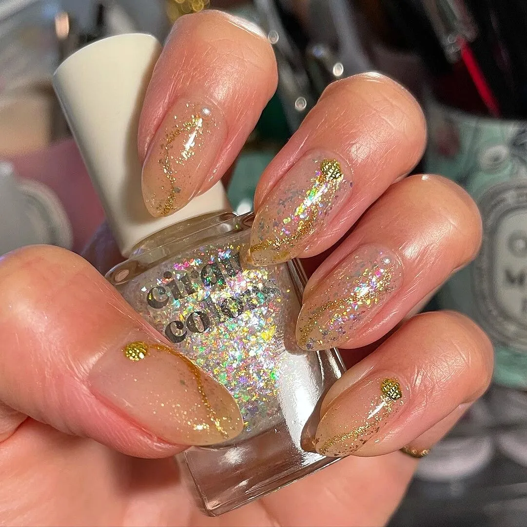 Cirque Colors Gold Coquille nagelcharms guld