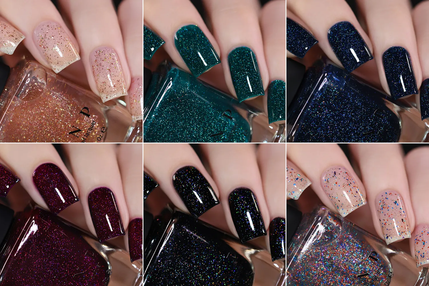ILNP All Nighter Collection nagellacksset 6-pack glitter