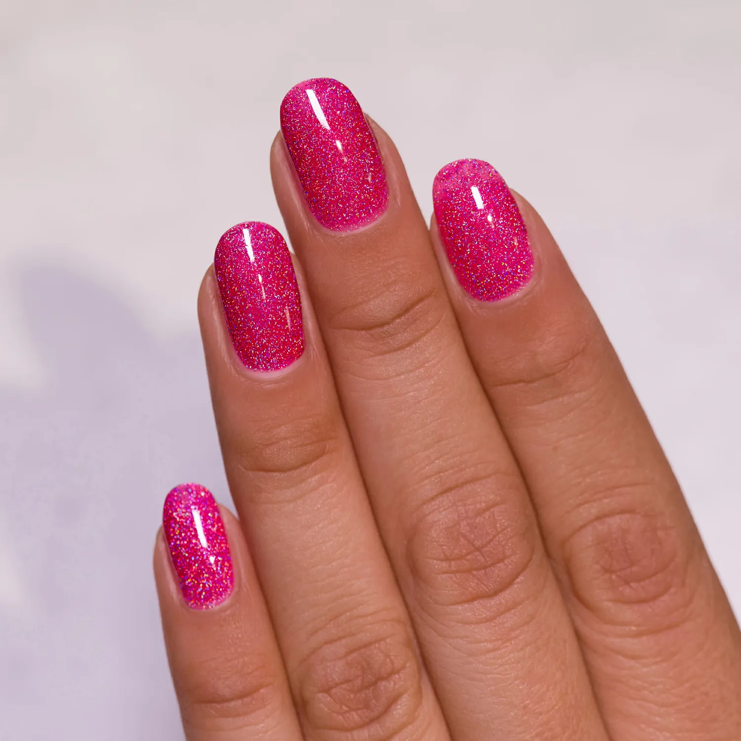 ILNP Play Date holografiskt nagellack magenta jelly