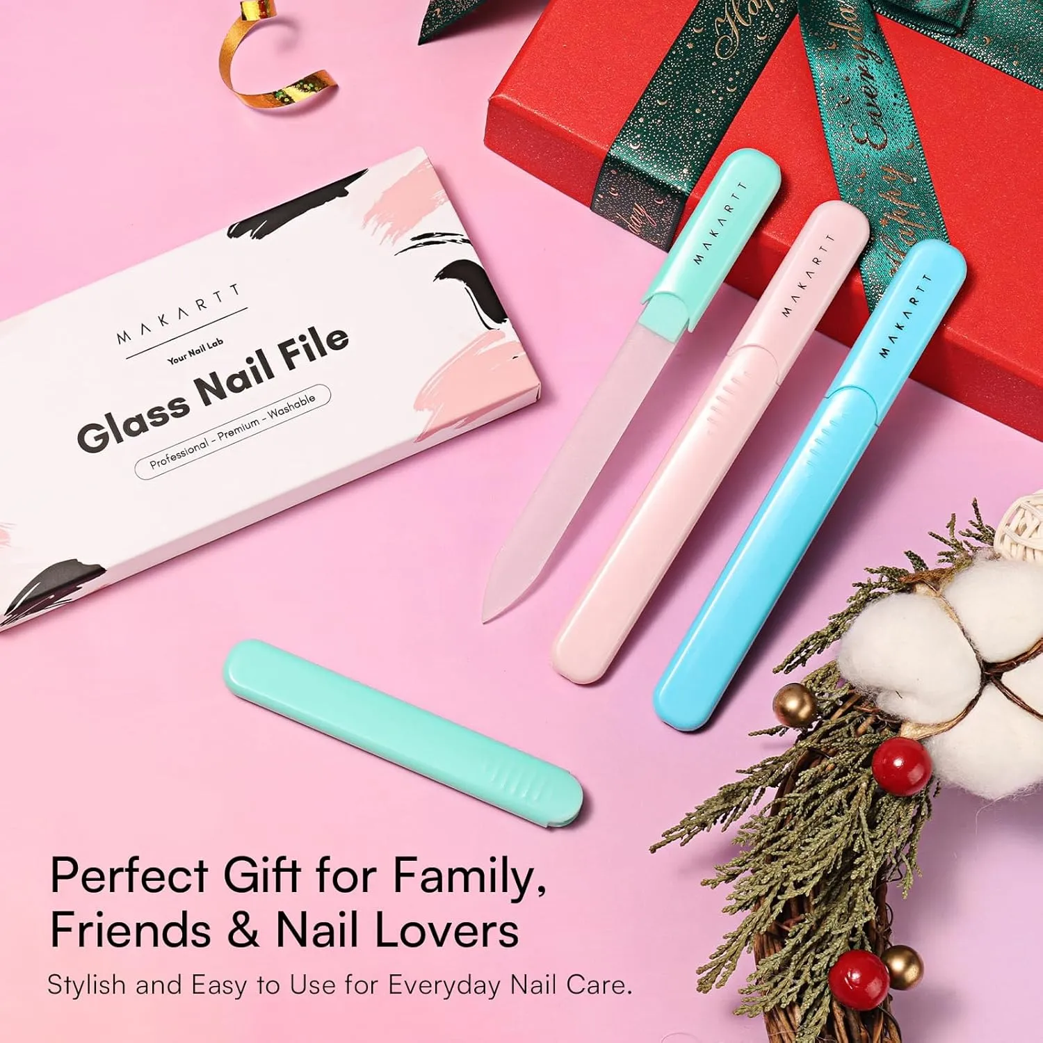 Makartt Glass Nail Files glasfil 3-pack mild