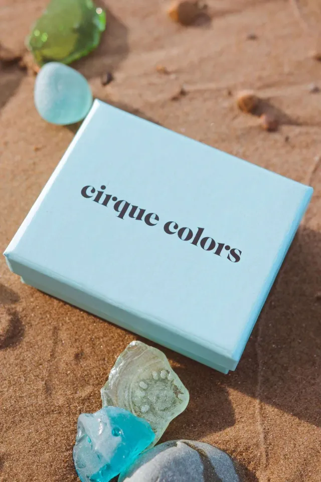 Cirque Colors Gift Box förvaringsask trio turkos för 3 lack