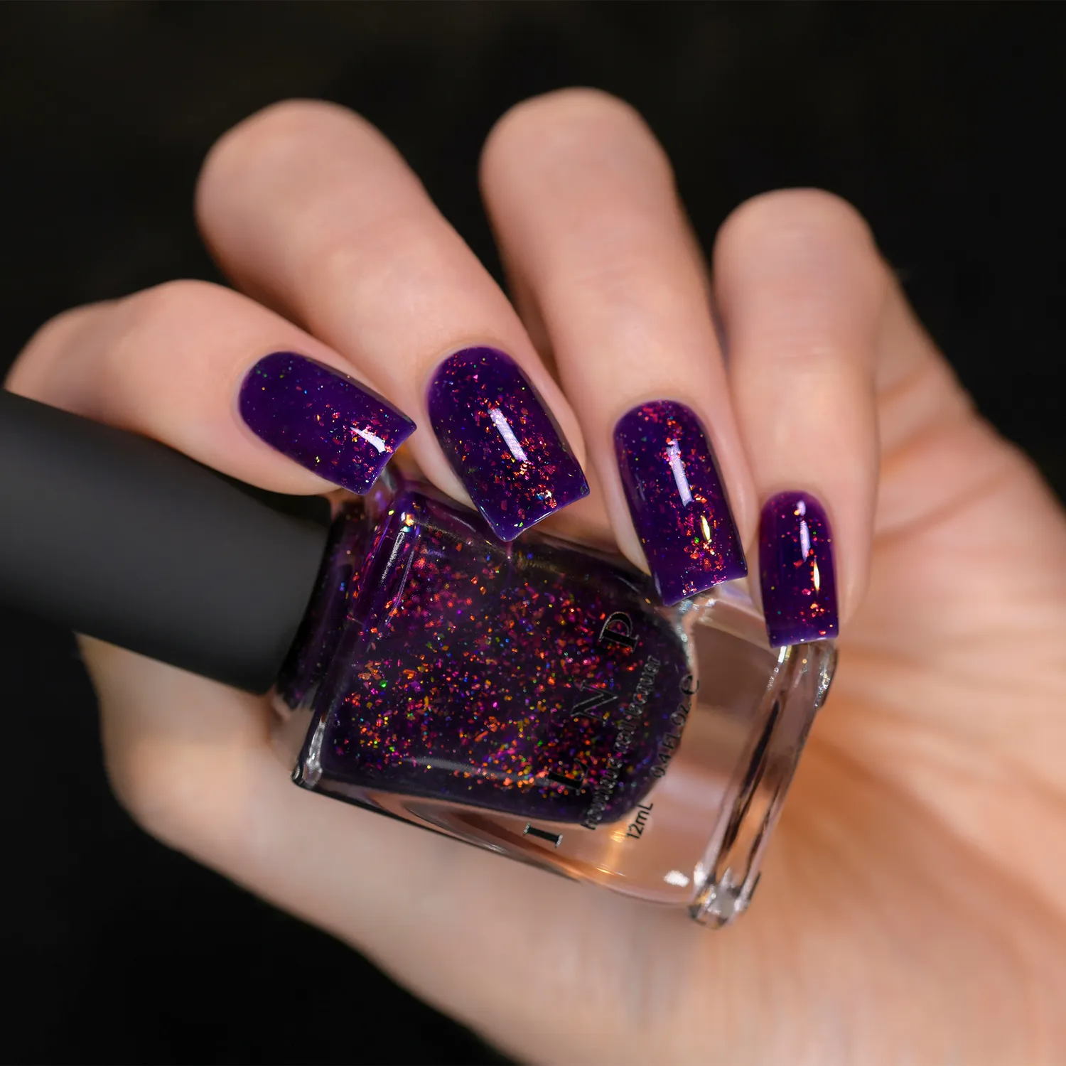 ILNP Haunted Jinx nagellack djupt lila jelly