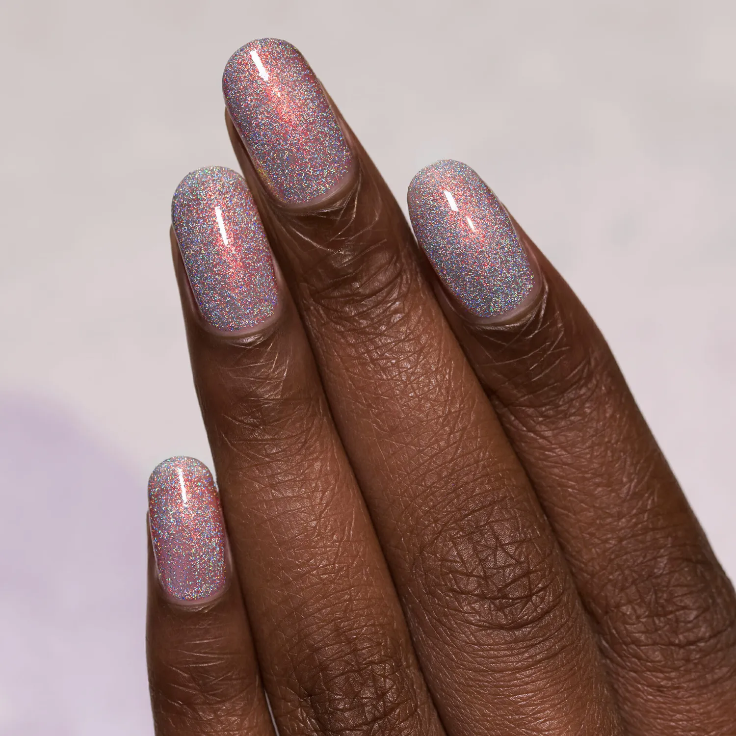 ILNP nagellack Fired Up orange holografisk