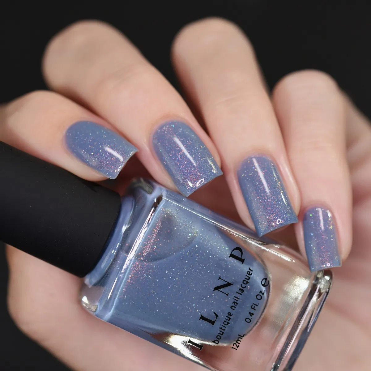 ILNP Southwest Dusk To Dawn nagellack duvblå glitter