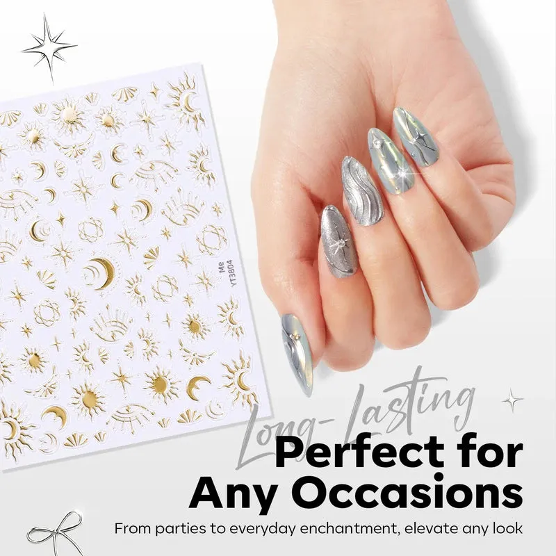 Modelones Moonlight nagelstickers 5-pack blommor