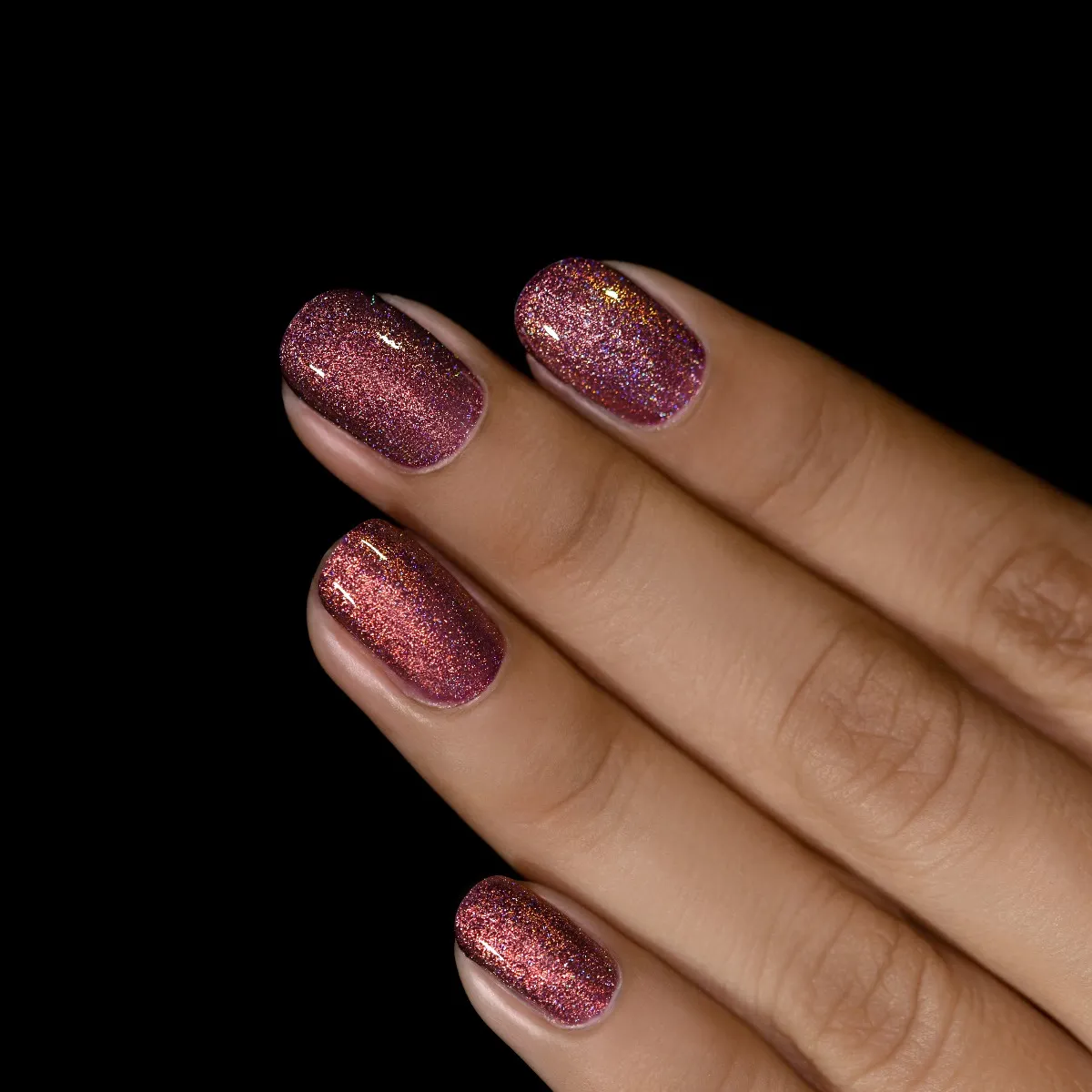 ILNP Bloodline nagellack marsala holografisk