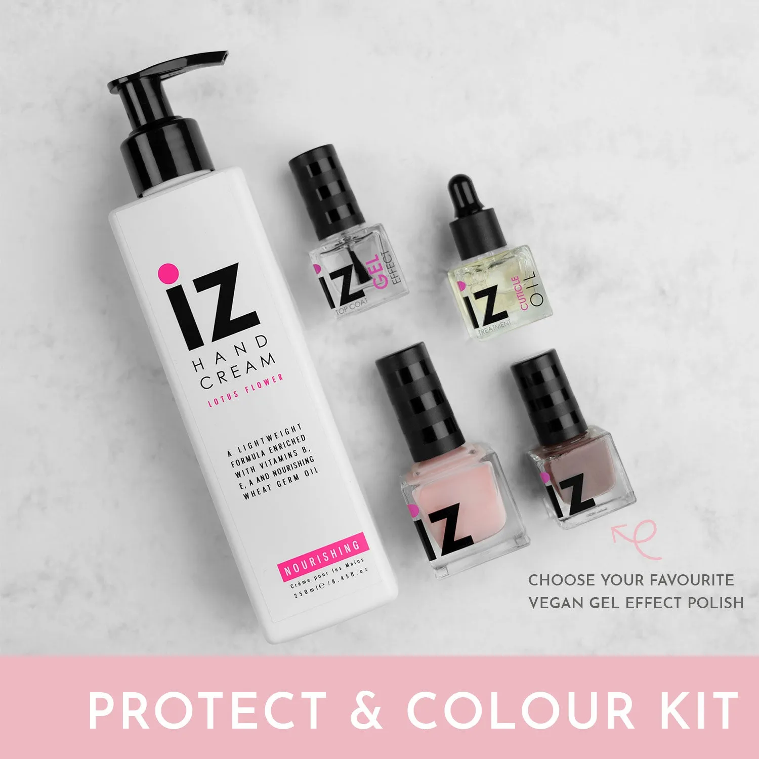 Iz Beauty Protect Aftercare Kit nagelvårdskit 4-delar