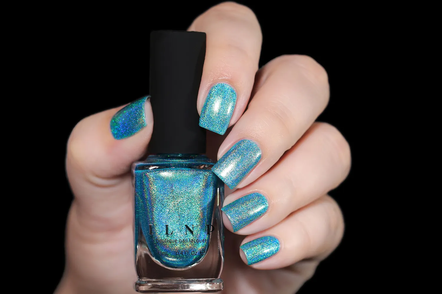 ILNP Ultra Holo Sail Away nagellack turkos holo
