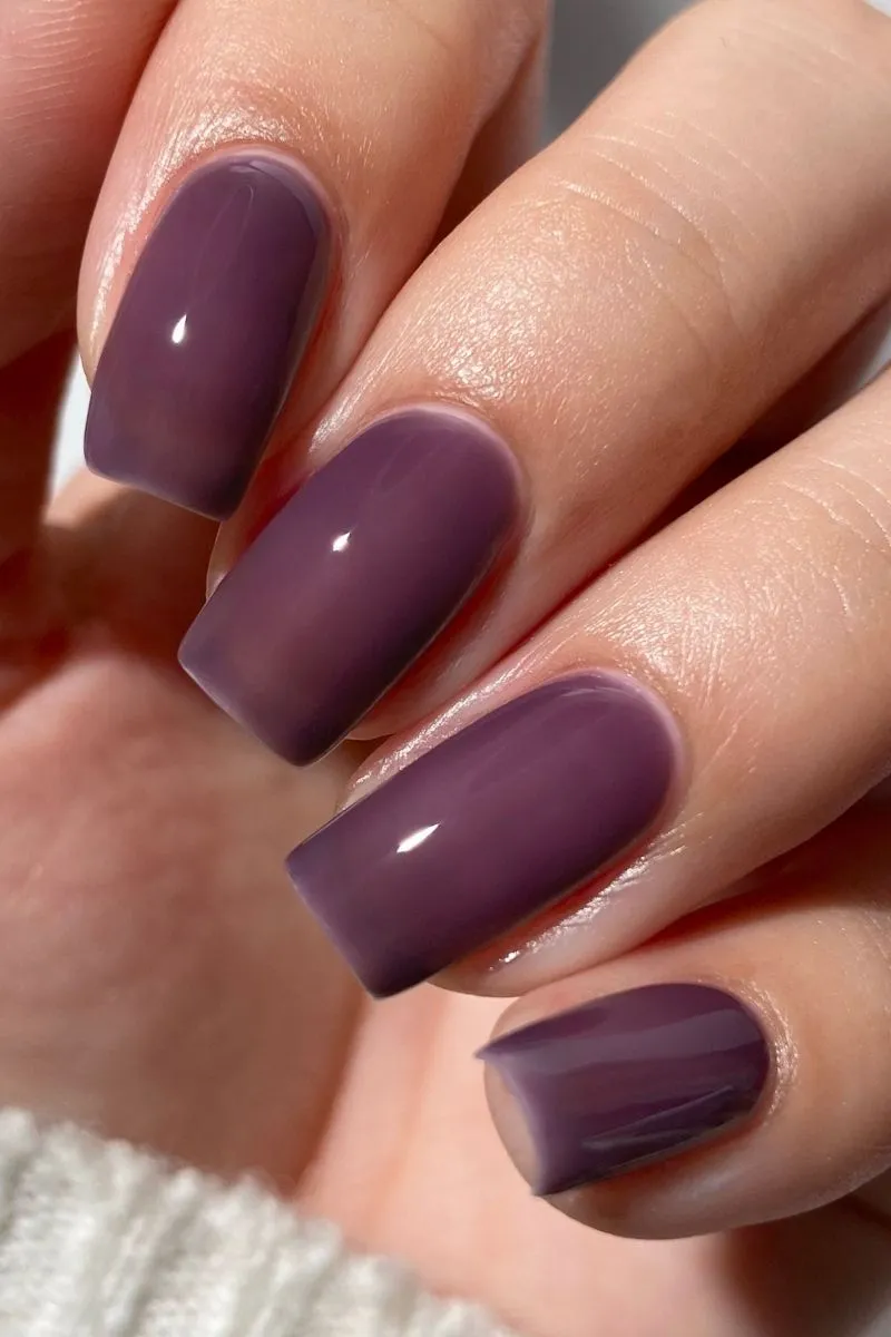 cirque colors açaí jelly nagellack mörklila jelly
