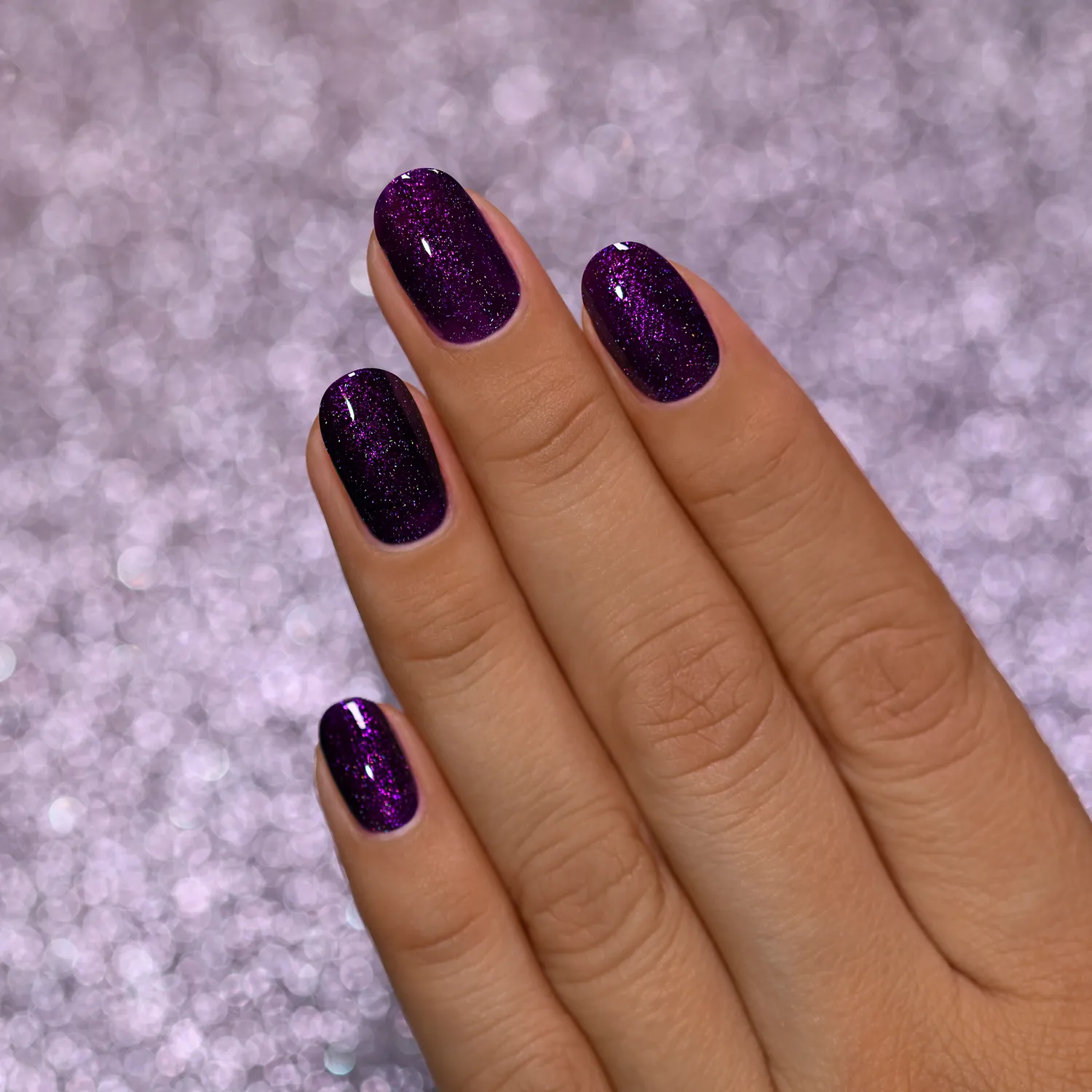 ILNP At Midnight Guest List nagellack holografisk lila