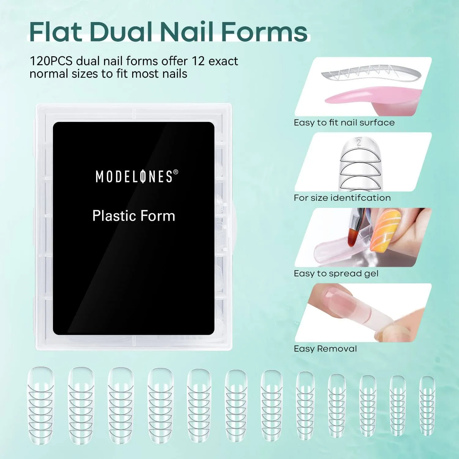 Modelones Poly Nail Gel Slip Solution kit 5 delar 120 ml