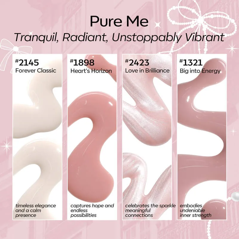 Modelones Pure Me gellackskit mini salon 4 färger