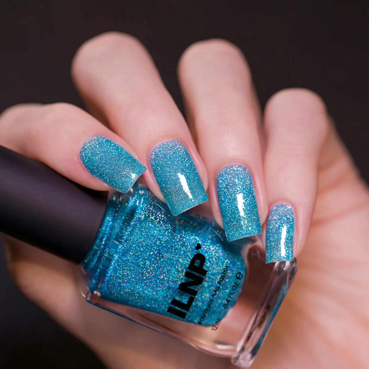 ILNP Splashed Seaside jelly nagellack havsblå