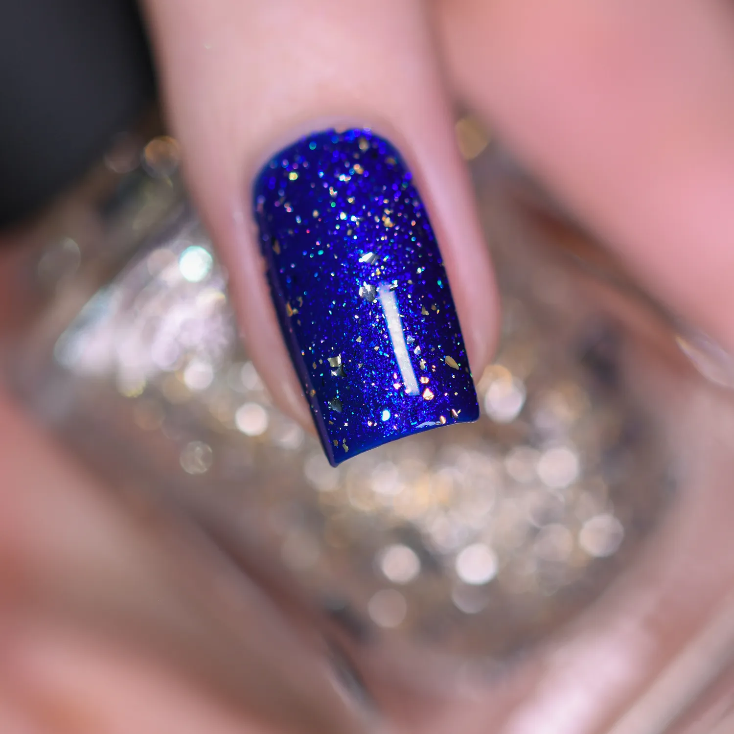 ILNP Party Popper topplack guld flakie