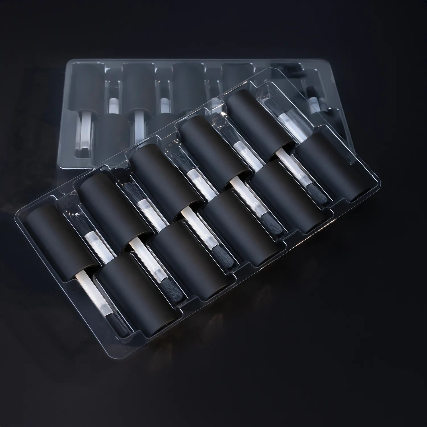 ILNP Paddle Brush Set nagellacksborste 10-pack platt