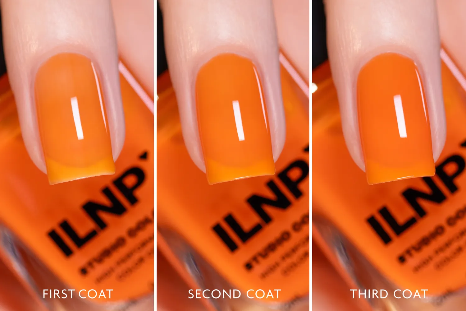 ILNP Watercolor Tango nagellack orange jelly