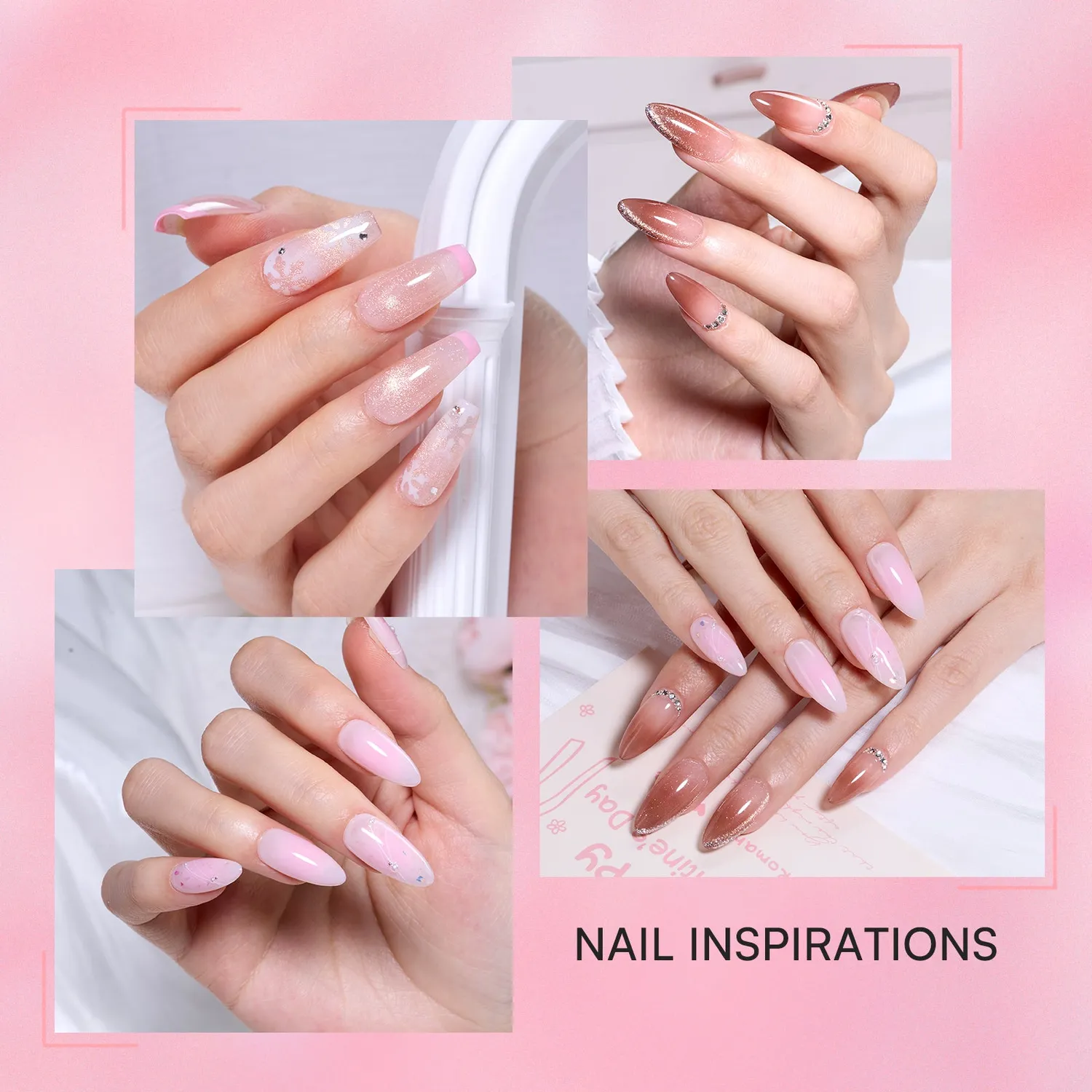 Makartt ColorPot 5-i-1 nail art gel Frosty Blend täckande