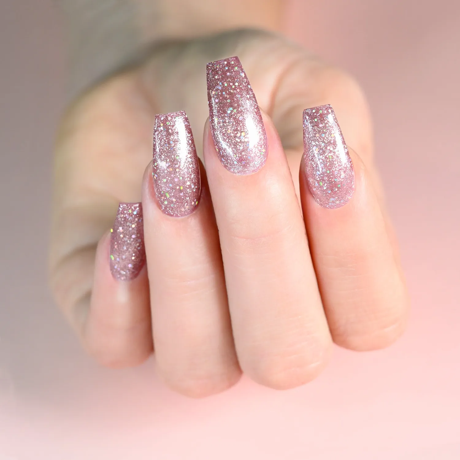 GEL&GO Magic Dust Mini gelpolish 8ml rosa glitter