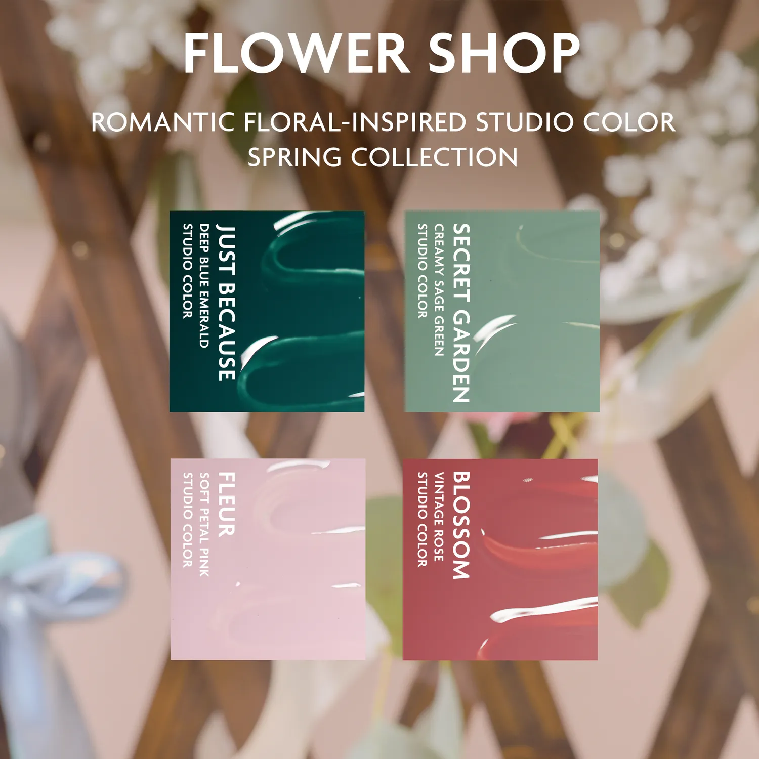 ILNP Flower Shop nagellack set 4-pack blommor
