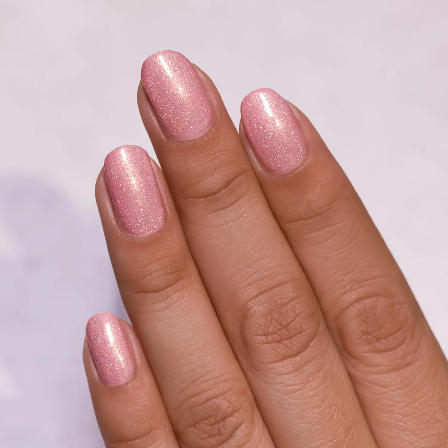 ILNP Bliss nagellack rosa creme guldskimmer