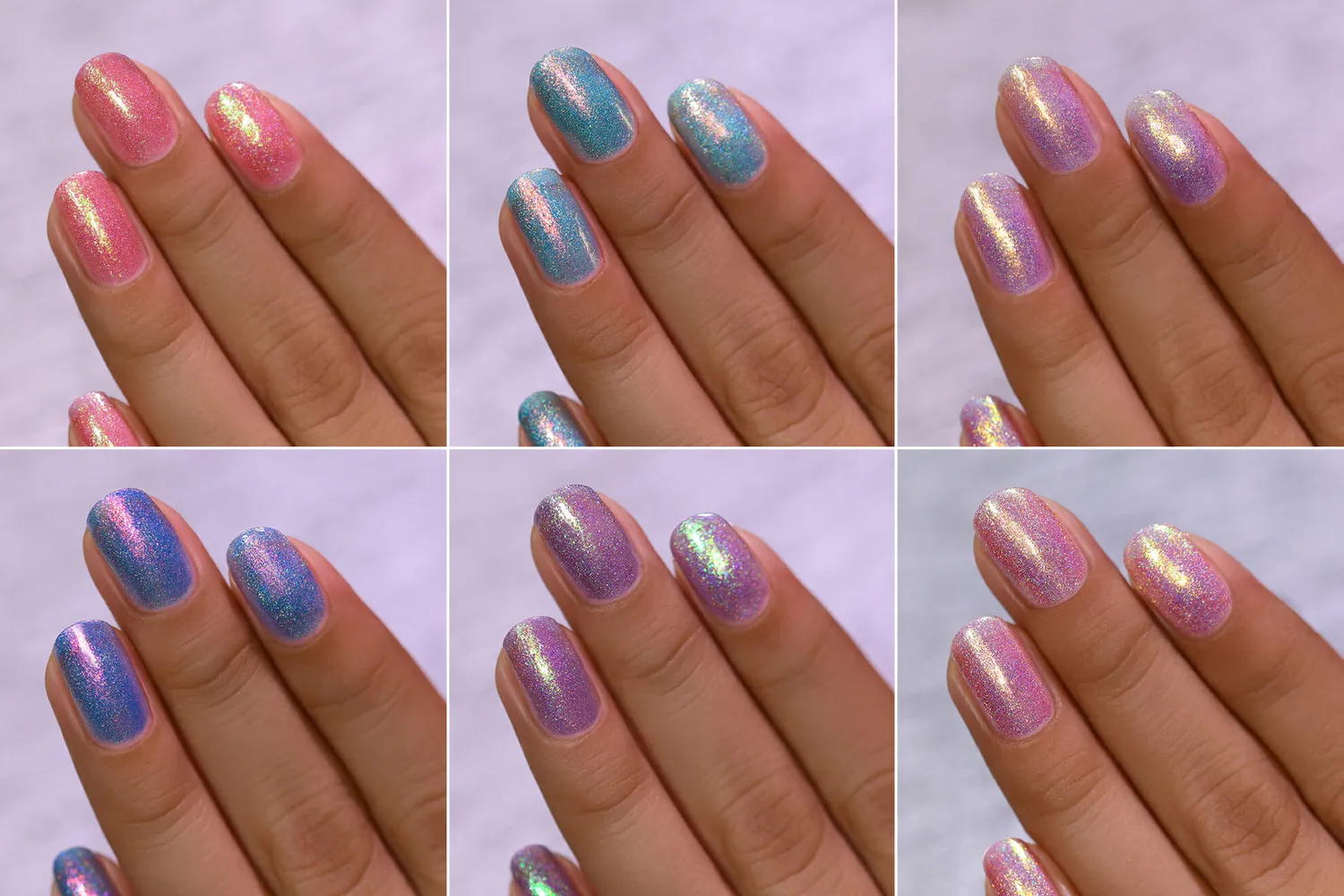ILNP Summer Nights Collection nagellackset 6 lack holografiskt