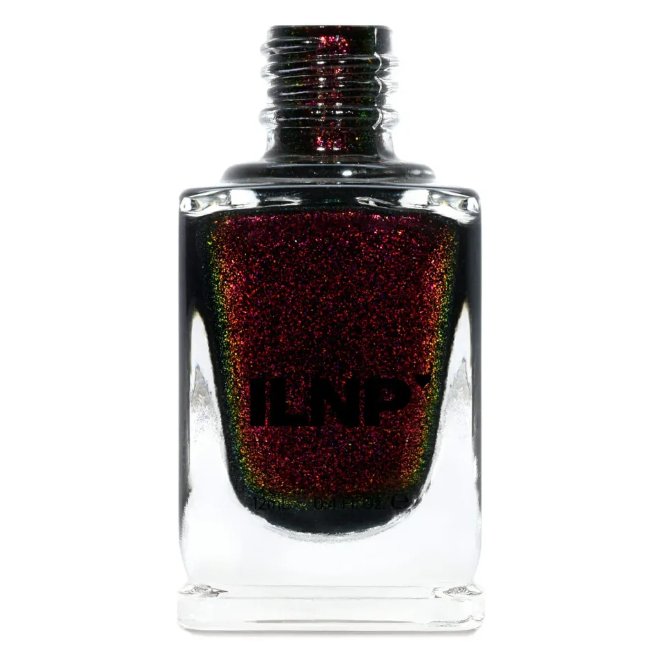 ILNP Lights Out nagellack svart shimmer