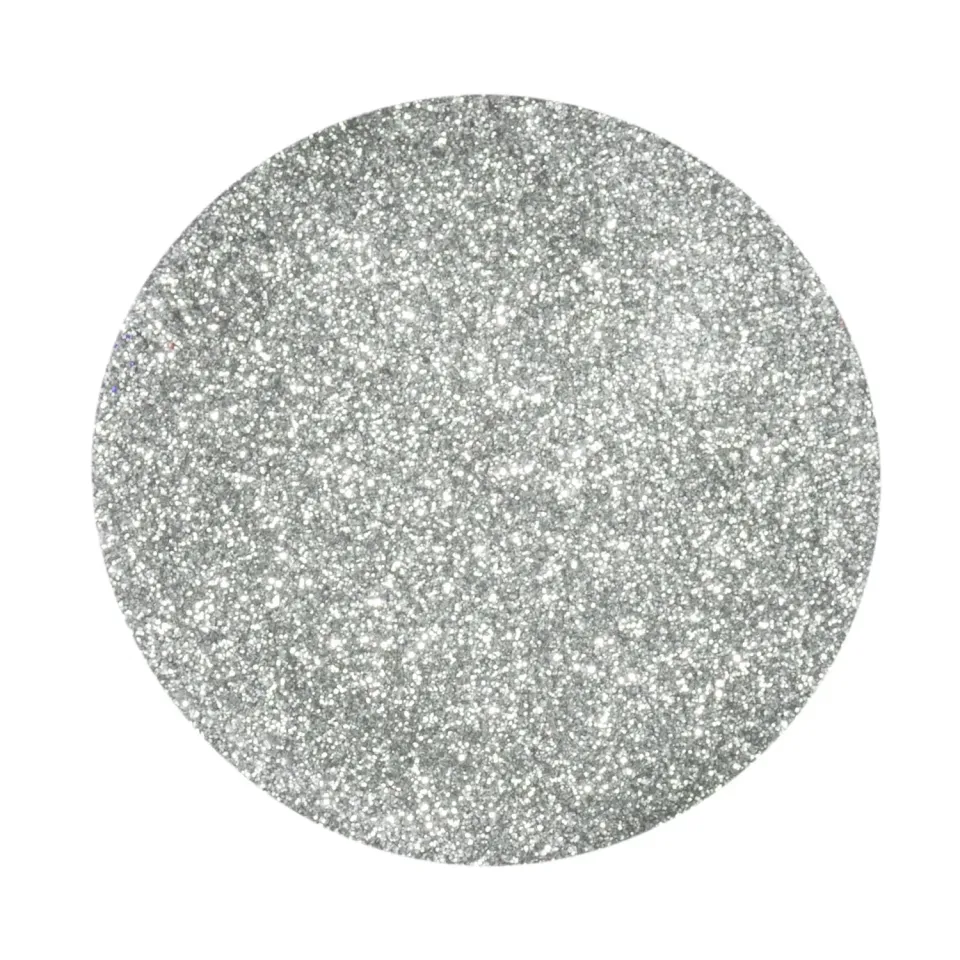 Iz Beauty Silver nagelglitter 6g fint silver