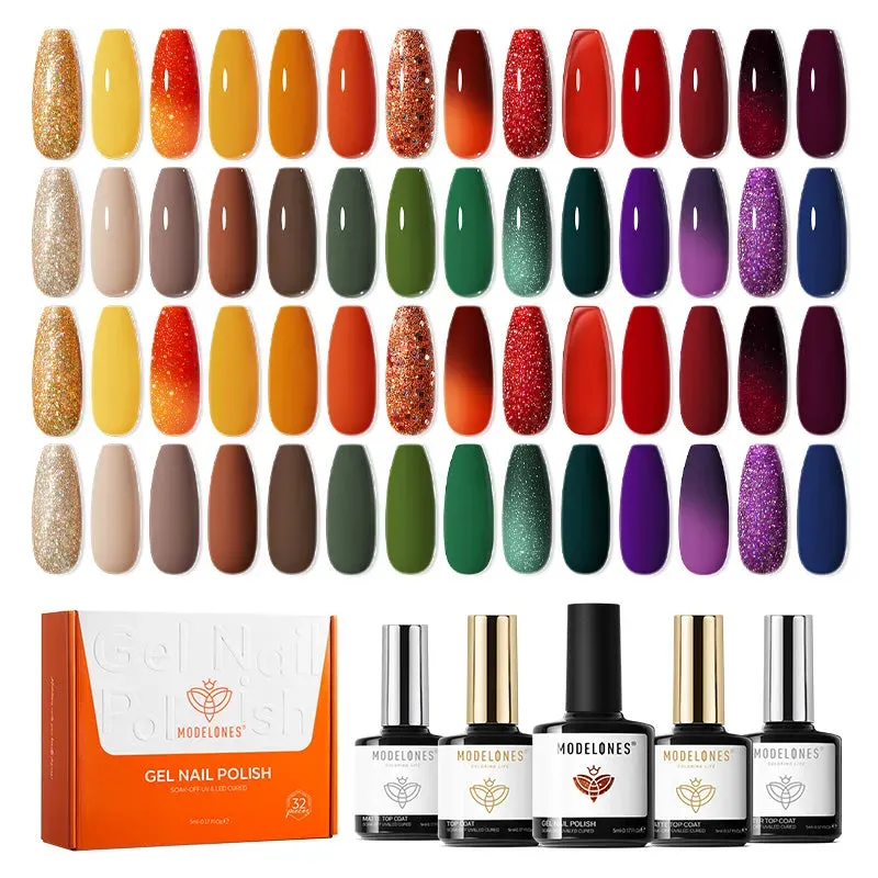 Modelones Fall Palette gellack set höst kräm