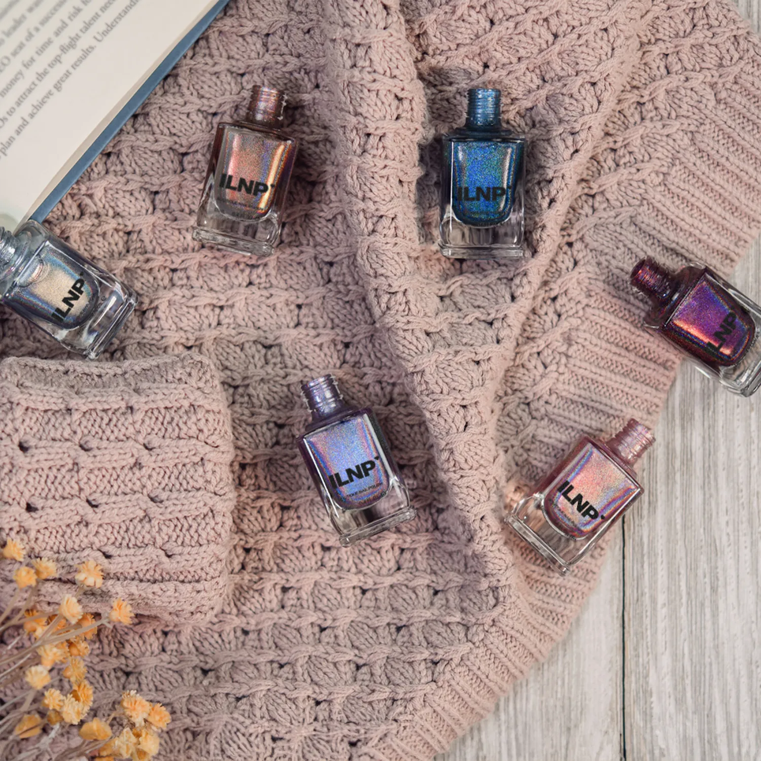 ILNP Fall Into Winter Collection nagellack 6-pack holo