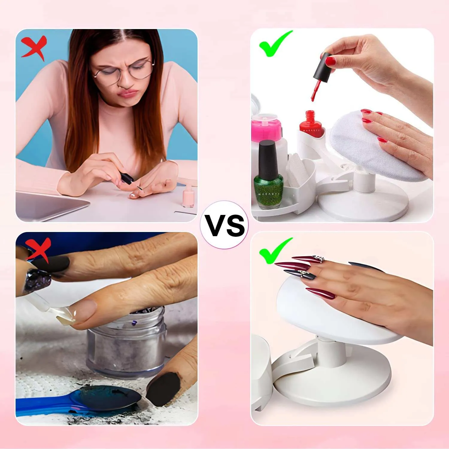 Makartt Nail Stand handstöd för manikyr