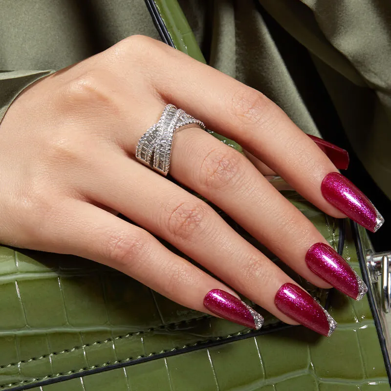 Modelones Inspire Gel Ruby Night gellack 15 ml röd shimmer