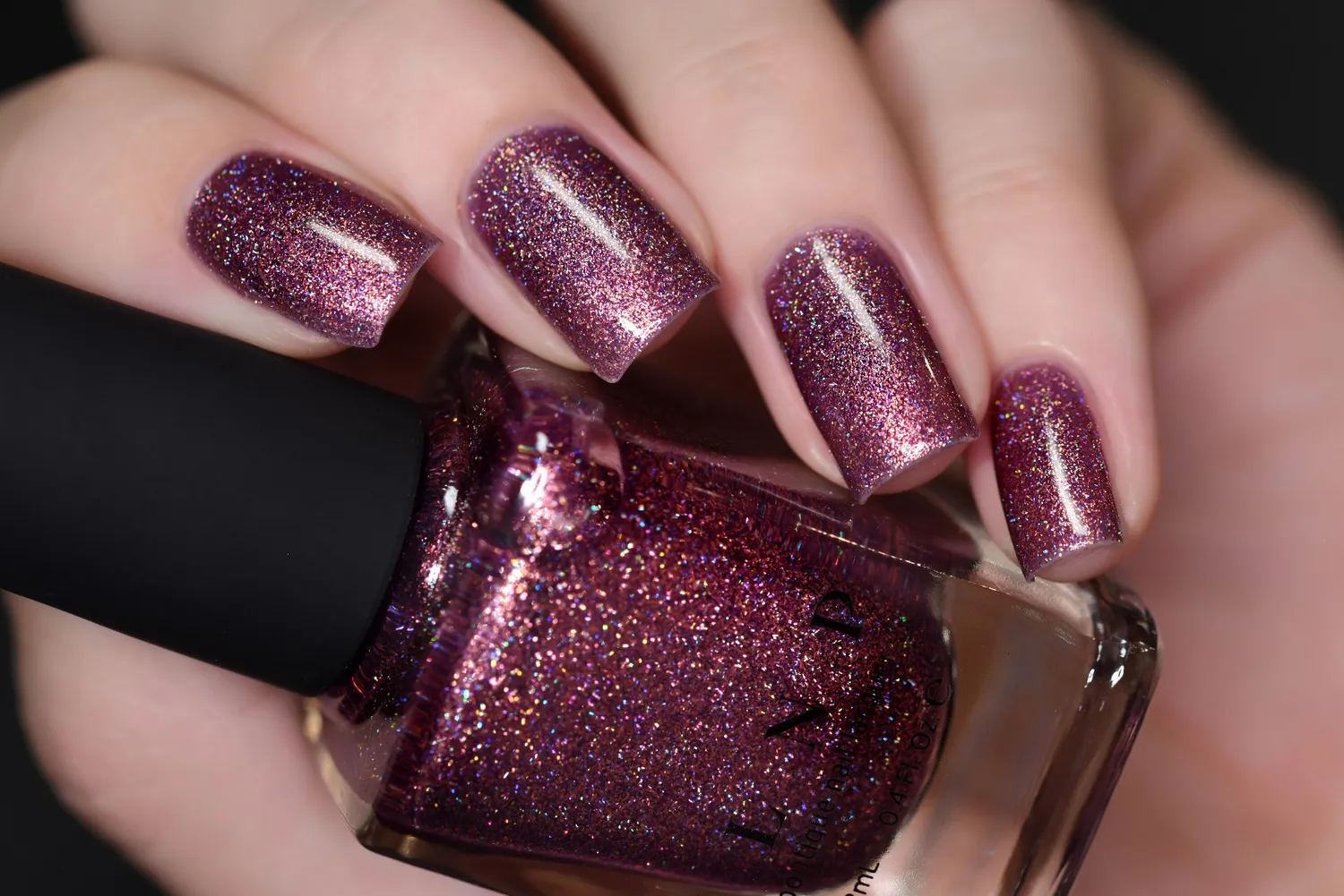 ILNP No Promises nagellack mörkrosa metallic