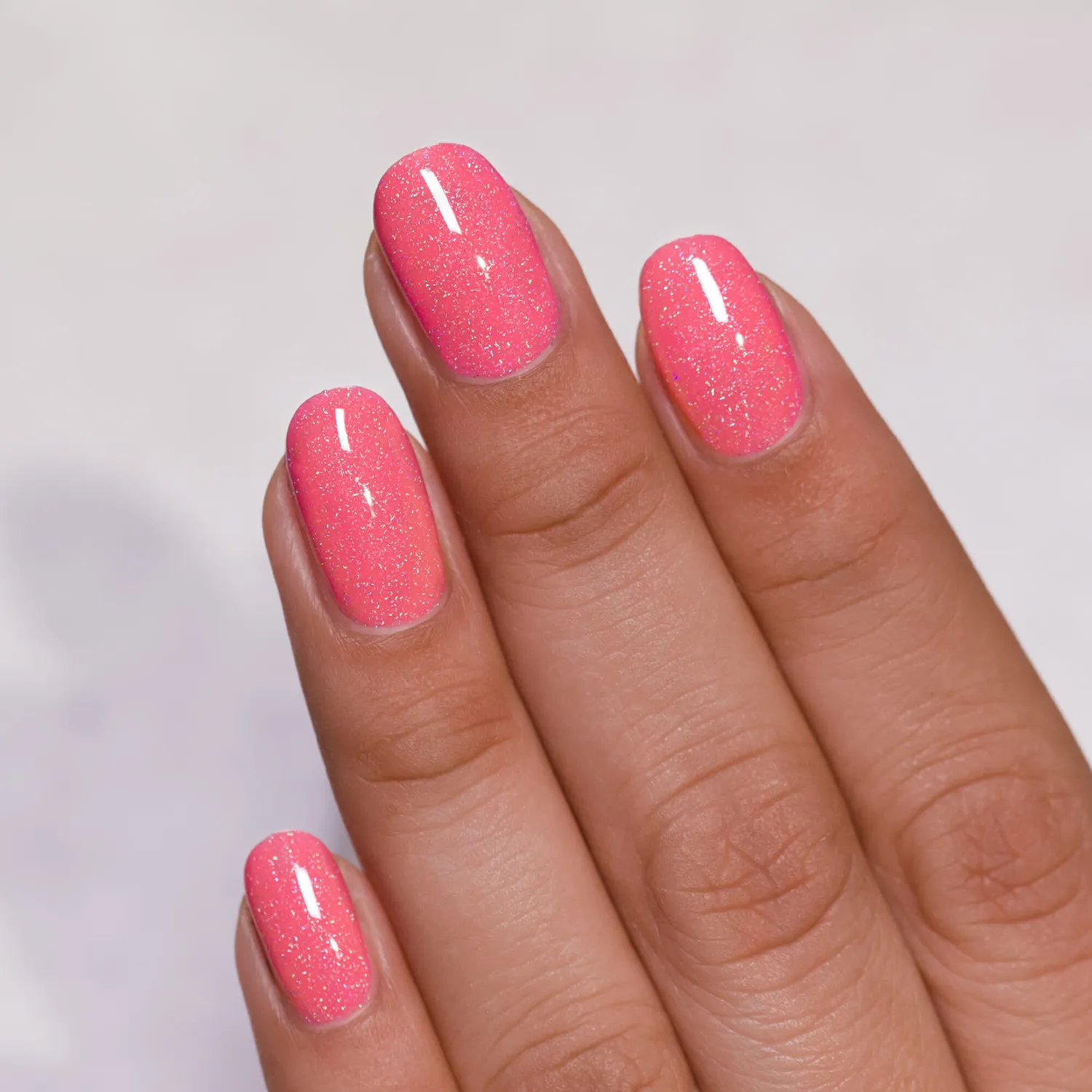 ILNP Sugar Lush Paper Heart nagellack rosa holo