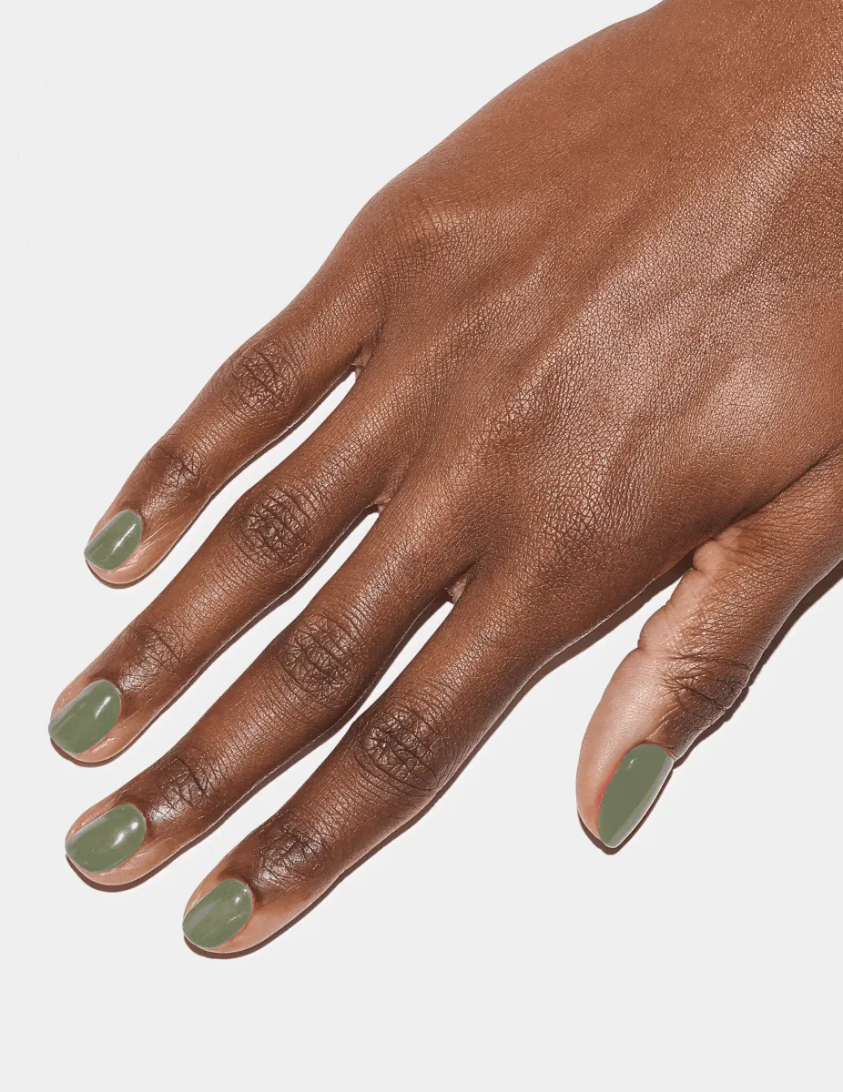 Le Mini Macaron gellack Serene Green olivgrön 3-i-1