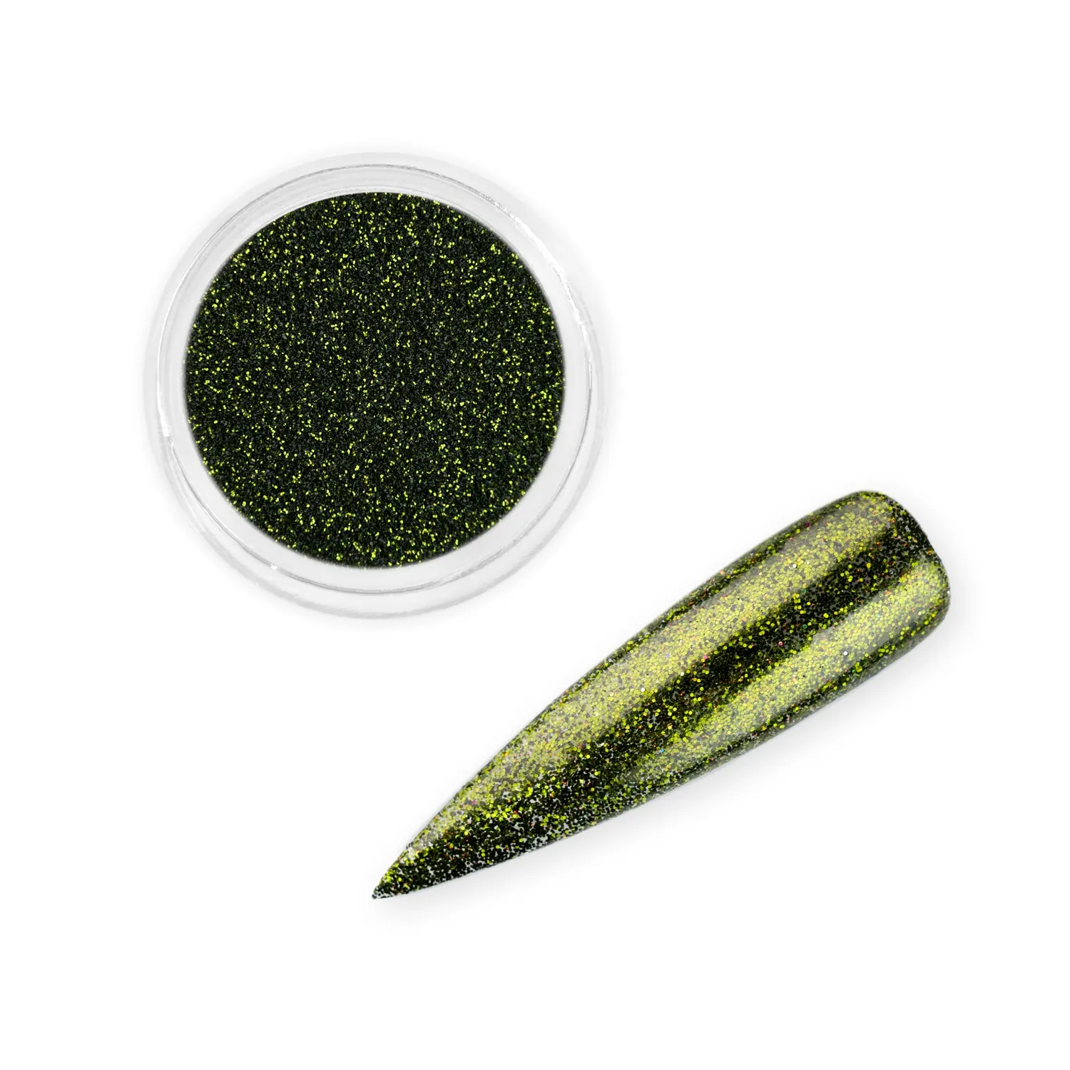 Iz Beauty Mistletoe nagelglitter mörkgrön 6g