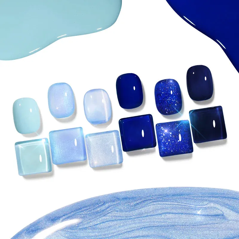 Modelones Take My Blues Away gellack 6-pack blå cat eye