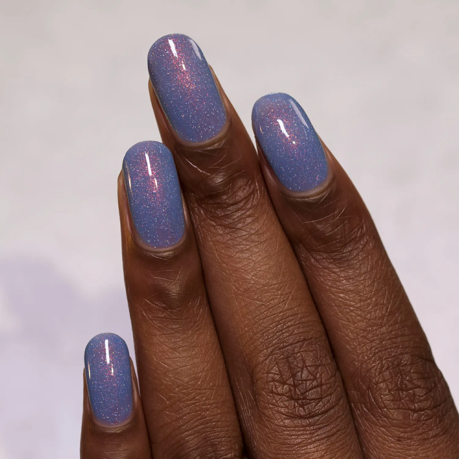 ILNP Southwest Dusk To Dawn nagellack duvblå glitter