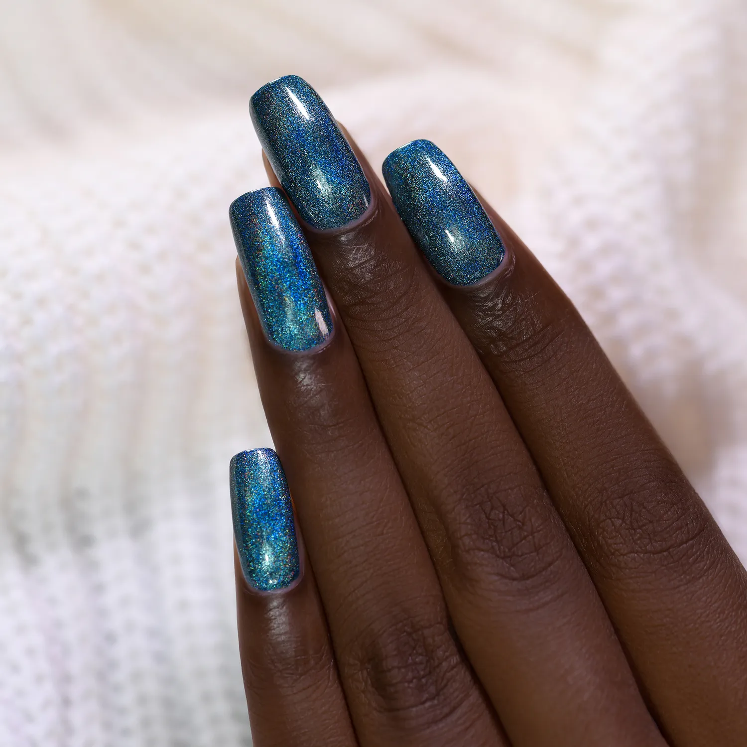 ILNP Emma holografiskt nagellack safirblå Ultra Holo