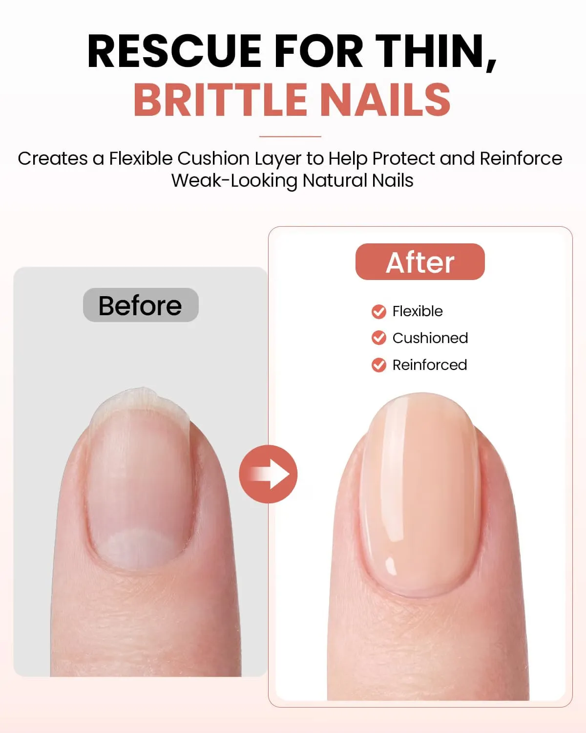 Makartt Hema-free Rubber Builder Base Gel Glitter Nude