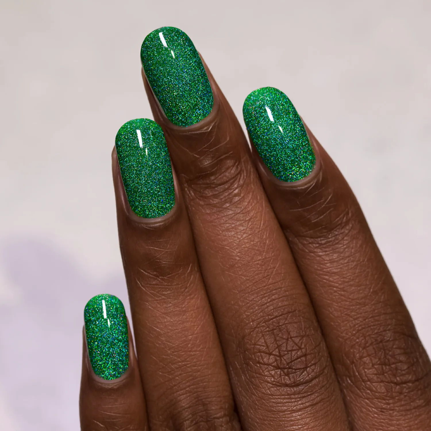 ILNP Hide and Seek nagellack grönt holo