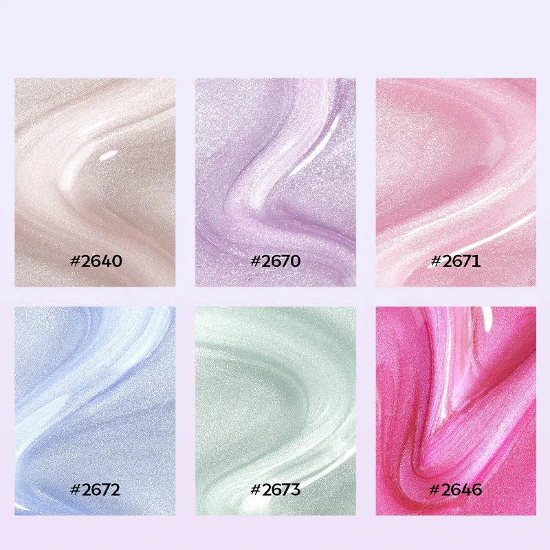 Modelones Fairy Magic gellack 6-pack rosa jelly cat eye