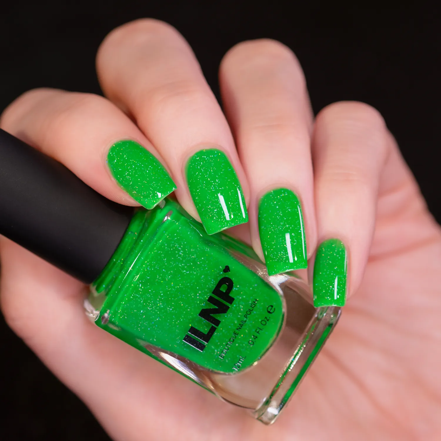 ILNP Candy Coated Jellybean nagellack grön holografisk
