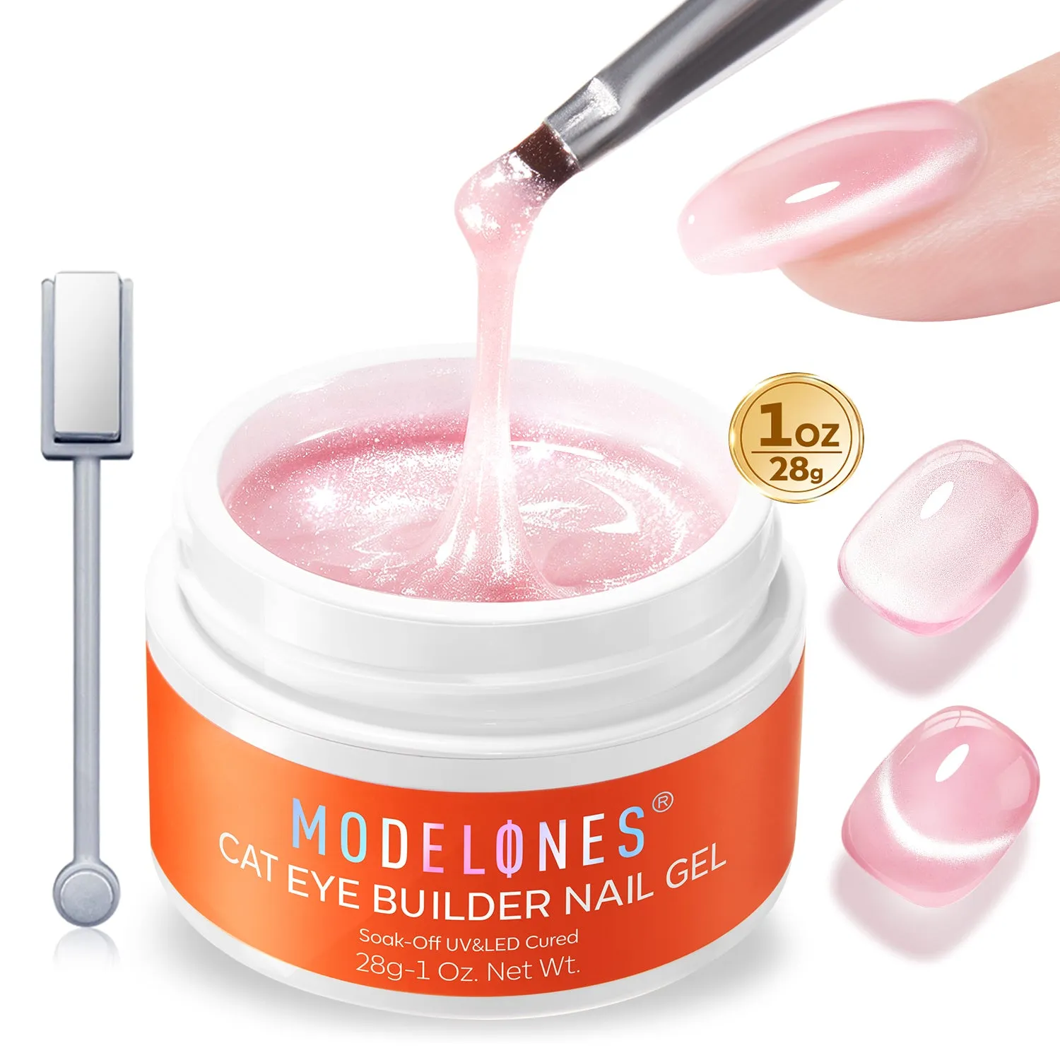 Modelones Cat Eye buildergel 28 g magnetisk effekt