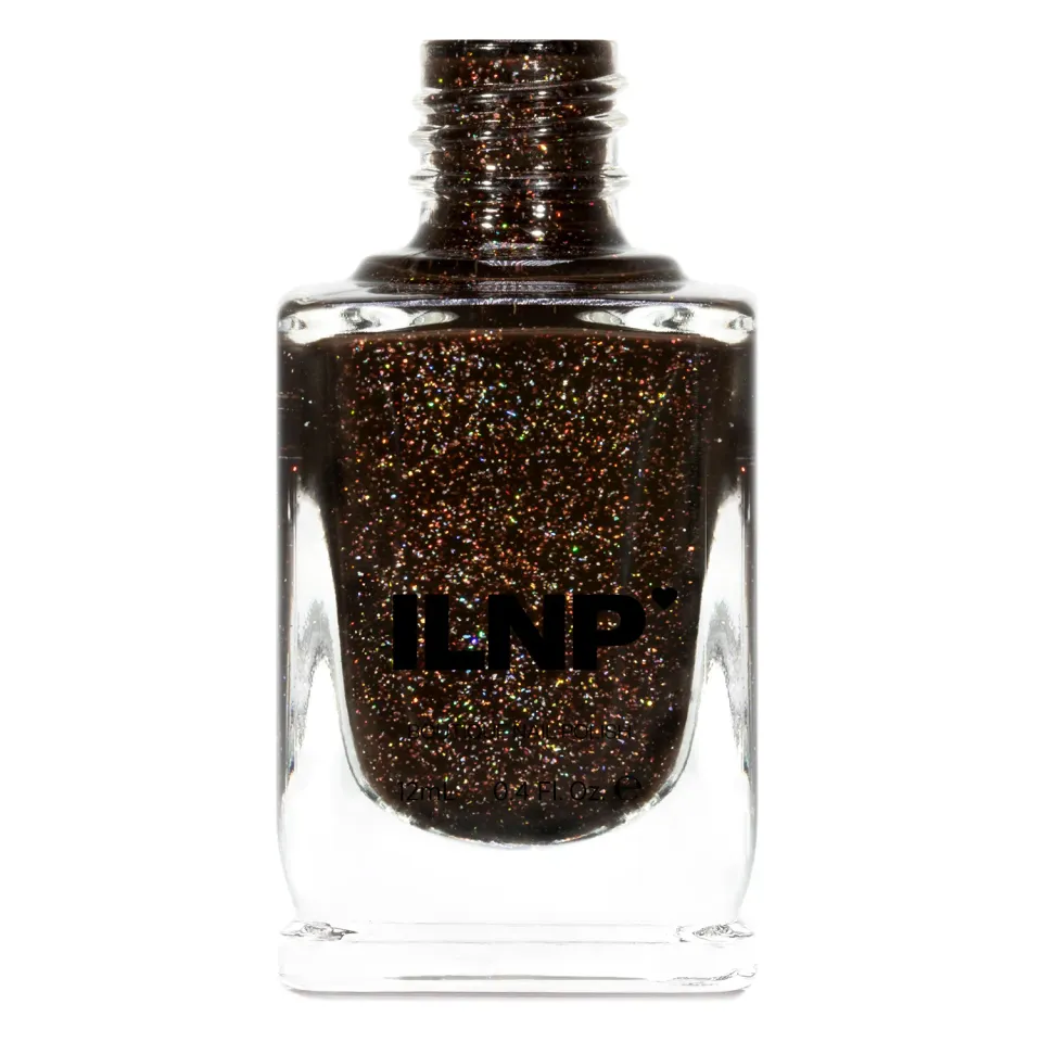 ILNP Bear Hug nagellack brun jelly holo