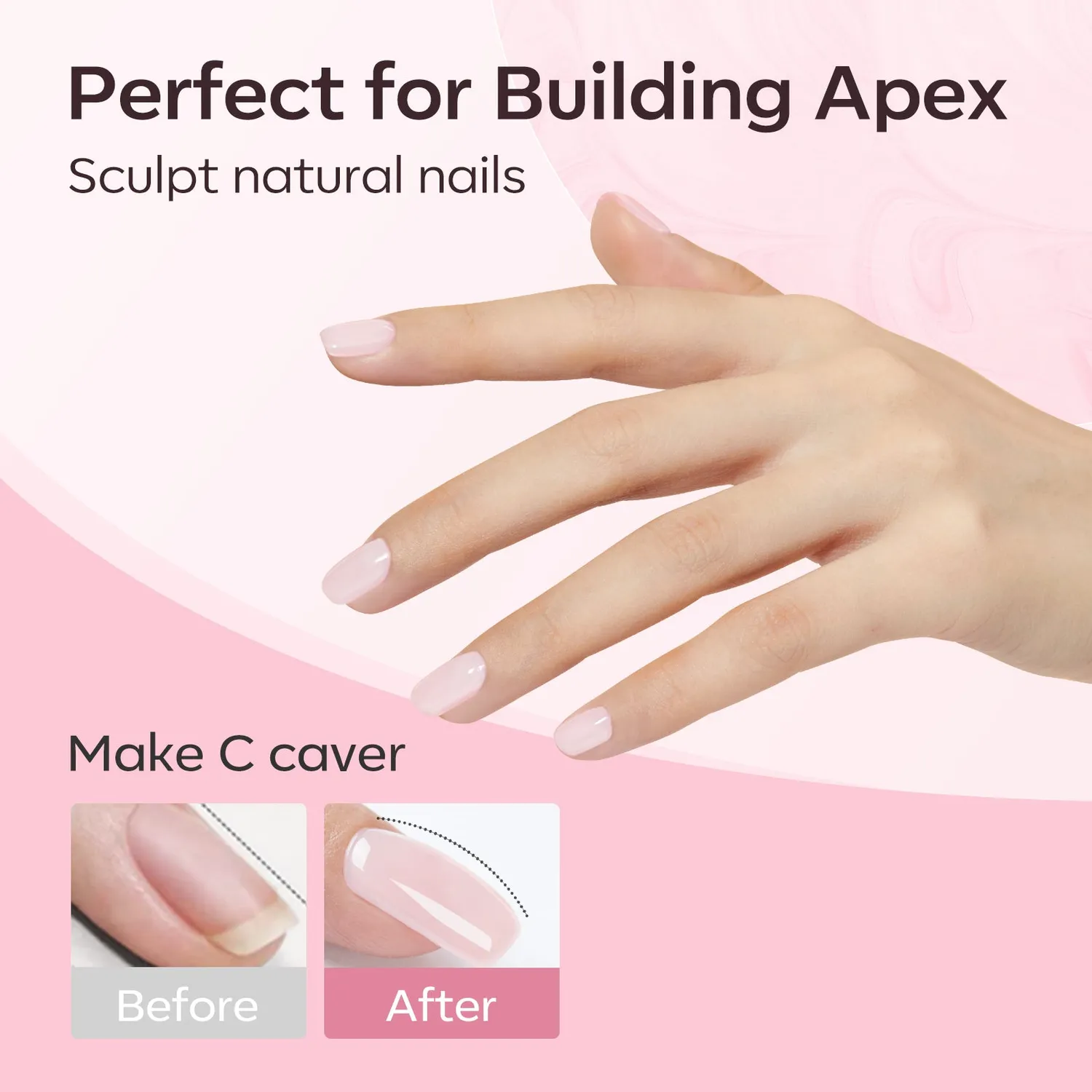 Modelones Nude Pink builder gel byggel nude-rosa