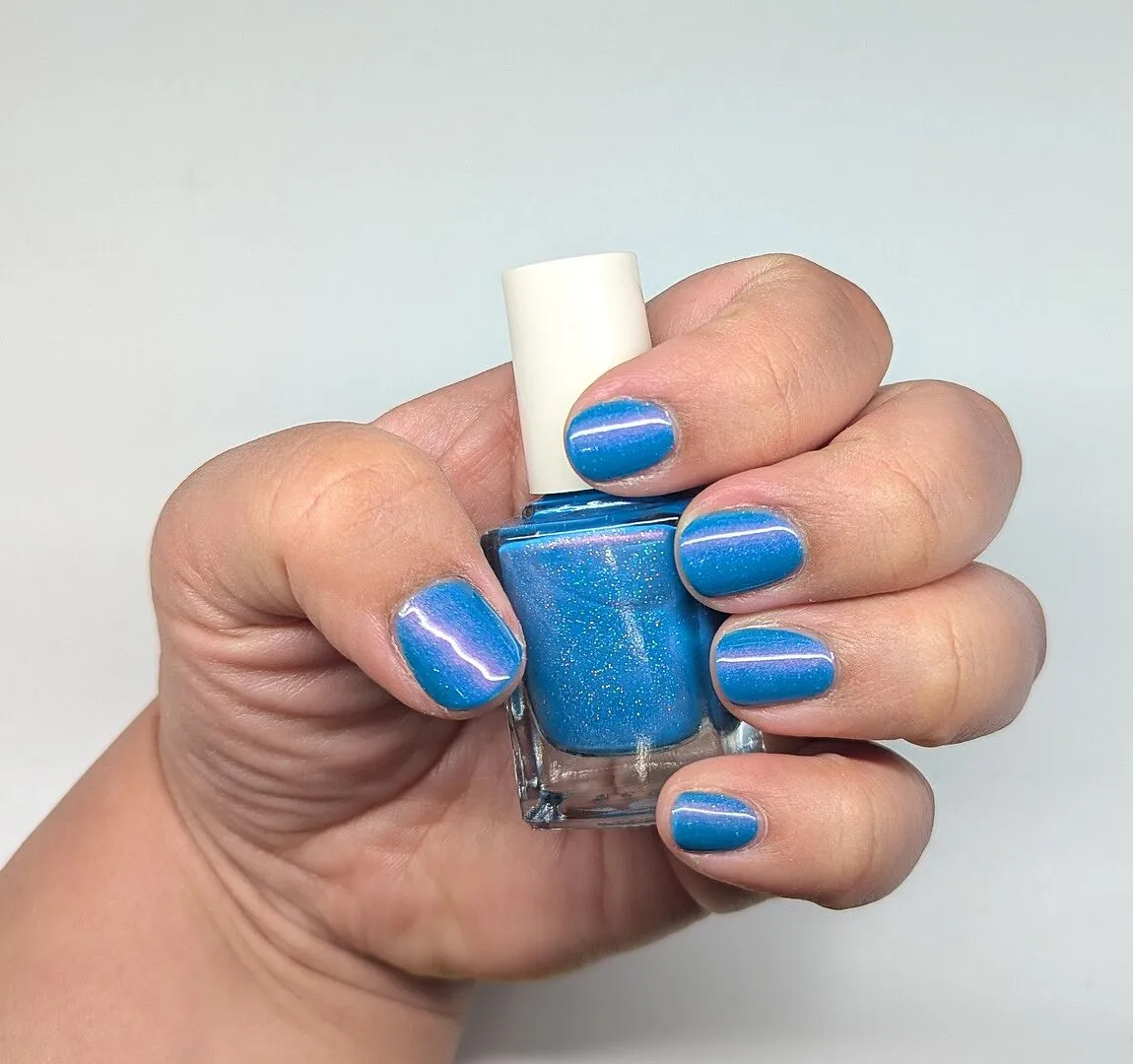 Cirque Colors Palm Springs nagellack cyanblått shimmer