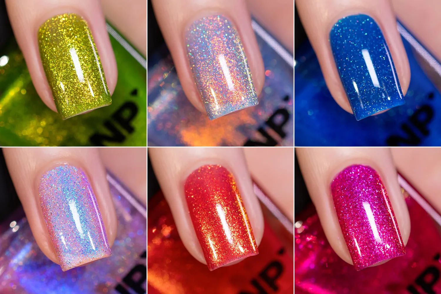 ILNP Wildflowers nagellack 6-pack skiftande skimmer