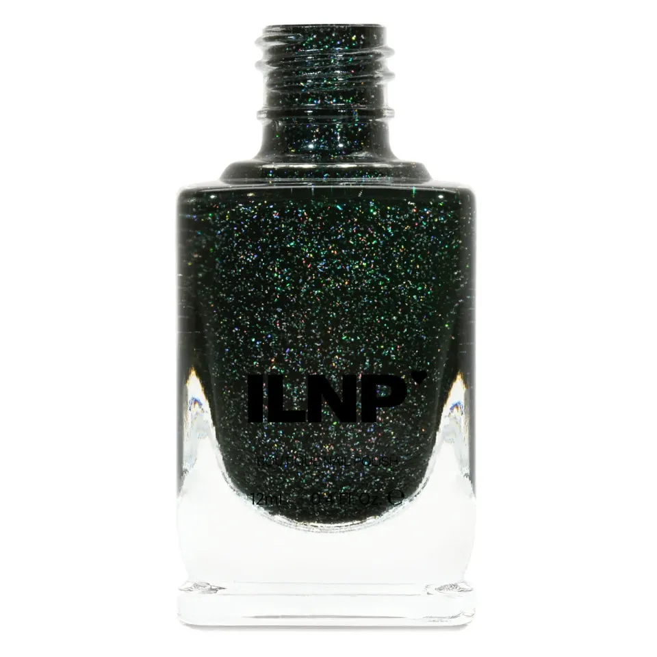 ILNP Tis The Season Holly nagellack mörkgrön holografisk