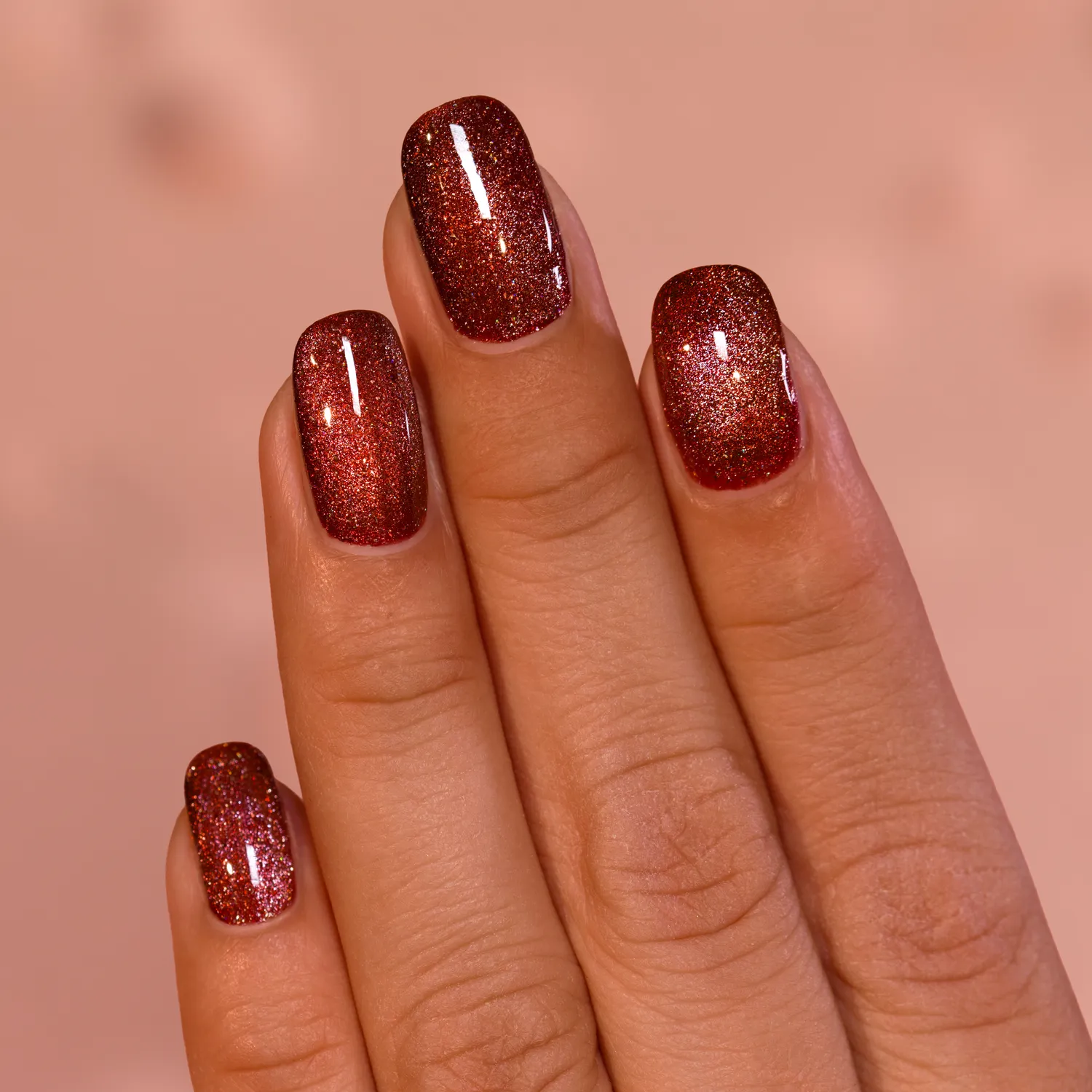 ILNP Cherry Cola magnetiskt nagellack brun magneteffekt