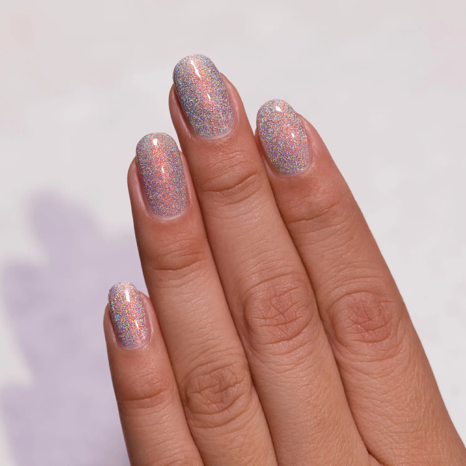 ILNP nagellack Fired Up orange holografisk